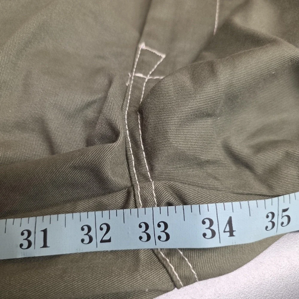 True Religion Cargo Pants Mens 36x34 Green Kalamata Canvas Utility Pockets
